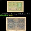 Image 1 : 1919 Weimar Germany 50 Mark note P# 66 Grades vf+