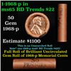 Image 1 : Shotgun Lincoln 1c roll, 1968-p 50 pcs Standard-Johnson Wrapper.