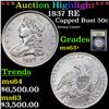 Image 1 : ***Auction Highlight*** 1837 RE Capped Bust Half Dollar 50c Graded Select+ Unc BY USCG (fc)