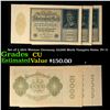 Image 1 : Set of 3 1922 Weimar Germany 10,000 Mark Vampire Notes  P# 71 Grades CU