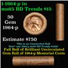 Image 1 : Shotgun Lincoln 1c roll, 1964-p 50 pcs Brandt Wrapper.