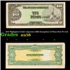 Image 1 : 1942 Philippines Under Japanese (JIM) Occupation 10 Pesos Note P# 111A Grades Choice AU/BU Slider