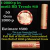 Image 1 : Shotgun Lincoln 1c roll, 2000-p 50 pcs Penny Wrapper.