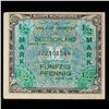 Image 2 : 1944 Germnay 1/2 Mark Note Under Allied Occupation P# 191C Grades Choice AU/BU Slider