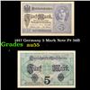 Image 1 : 1917 Germany 5 Mark Note P# 56B Grades Choice AU