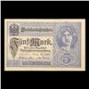 Image 2 : 1917 Germany 5 Mark Note P# 56B Grades Choice AU