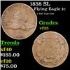 Image 1 : 1858 SL Flying Eagle Cent 1c Grades vf+