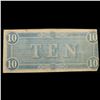 Image 3 : 1864 $10 Confederate Note, T68 Grades xf