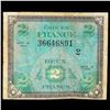 Image 2 : 1944 France 2 Franc Allied Liberation Note P# 114B Grades vf+