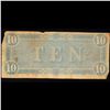 Image 3 : 1864 $10 Confederate Note, T68 Grades f+