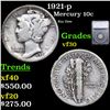 Image 1 : 1921-p Mercury Dime 10c Graded vf30 By SEGS