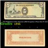 Image 1 : 1942 Philippines Under Japanese (JIM) Occupation 5 Pesos Note P# 110A Grades vf++