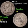 Image 1 : 1835 Capped Bust Half Dime 1/2 10c Grades g, good