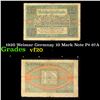 Image 1 : 1920 Weimar Germnay 10 Mark Note P# 67A Grades vf, very fine