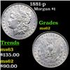 Image 1 : 1881-p Morgan Dollar $1 Grades Select Unc