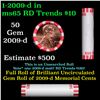 Image 1 : Shotgun Lincoln 1c roll, 2009-d 50 pcs Bank Wrapper.