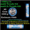 Image 1 : Shotgun Jefferson 5c roll, 1988-p 40 pcs Dunbar Wrapper