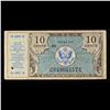 Image 2 : 1948 U.S. Military Payment Certificate MPC 10 Cent Note P# M16A Grades vf++