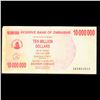 Image 2 : 2008 Zimbabawe 10 Million Dollar Note P# 55A Grades vf++