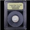 Image 4 : ***Auction Highlight*** 1820 Sm O Capped Bust Dime 10c Graded Choice AU/BU Slider BY USCG (fc)