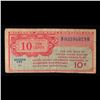 Image 2 : 1947 U.S. Military Payment Certificate MPC 10 Cent Note P# M9A Grades vf+