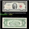 Image 1 : 1963 $2 Red seal United States Note Grades vf+