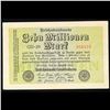 Image 2 : 1923 Weimar Germany 10 Millionen Mark Note P# 106C Grades Choice AU/BU Slider