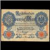 Image 2 : 1914 Imperial Germany 20 Mark Note P# 46A Grades vf+