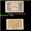 Image 1 : 1939 Italy 1 Lire Note P# 26 Grades vf++