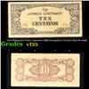 Image 1 : 1942 Philippines Under Japanese (JIM) Occupation 5 Centavo Note P# 104B Grades vf+