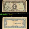 Image 1 : 1942 Philippines Under Japanese (JIM) Occupation 1 Pesos Note P# 109A Grades vf++