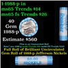 Image 1 : Shotgun Jefferson 5c roll, 1988-p 40 pcs Dunbar Wrapper