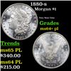Image 1 : 1880-s Morgan Dollar $1 Grades Choice Unc+ PL