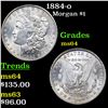Image 1 : 1884-o Morgan Dollar $1 Grades Choice Unc
