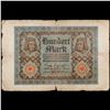 Image 2 : 1920 Weimar Germany 100 Mark Note P# 69B Grades vf, very fine