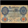 Image 2 : 1914 Imperial Germany 20 Mark Note P# 46B Grades vf+