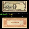 Image 1 : 1942 Philippines Under Japanese (JIM) Occupation 5 Pesos Note P# 110A Grades vf++
