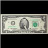 Image 2 : 2003A $2 Green Seal Federal Reseve Note Grades Choice CU