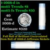 Image 1 : Shotgun Jefferson 5c roll, 2008-d 40 pcs Bank Wrapper