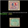 Image 1 : 1944 France 2 Franc Allied Liberation Note P# 114B Grades vf+