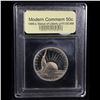 Image 2 : Proof 1986-S Liberty Modern Commem Half Dollar 50c Graded GEM++ Proof Deep Cameo By USCG
