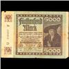 Image 2 : 1922 Weimar Germany 5,000 Mark Note P# 81D Grades vf+