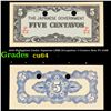Image 1 : 1942 Philippines Under Japanese (JIM) Occupation 5 Centavo Note P# 103B Grades Choice CU