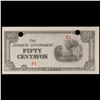 Image 2 : 1942 Philippines Under Japanese (JIM) Occupation 50 Centavo Note P# 105A Grades Select CU