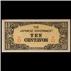 Image 2 : 1942 Philippines Under Japanese (JIM) Occupation 5 Centavo Note P# 104B Grades Gem CU