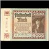 Image 2 : 1922 Weimar Germany 5,000 Mark Note P# 81B Grades Choice AU/BU Slider