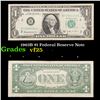 Image 1 : 1963B $1 Federal Reserve Note Grades vf+