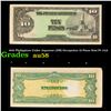 Image 1 : 1942 Philippines Under Japanese (JIM) Occupation 10 Pesos Note P# 111A Grades Choice AU/BU Slider