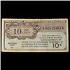 Image 2 : 1946 U.S. Military Payment Certificate MPC 10 Cent Note P# M2A Grades vf++
