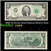 Image 1 : 2003 $2 Green Seal Federal Reseve Note Grades Choice CU